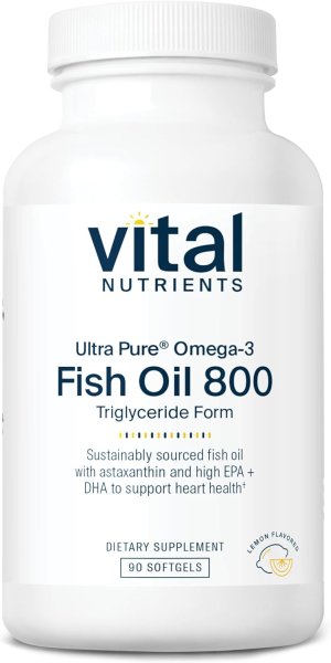 画像1:   Vital Nutrients Ultra Pure® Fish Oil 800 Triglyceride Form    90 Softgel 商品が新しくなりました (1)